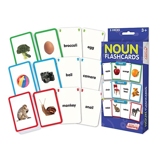 Nouns Flash Cards for Grades 26, Pack of 162 Cards (JRL214) Staples