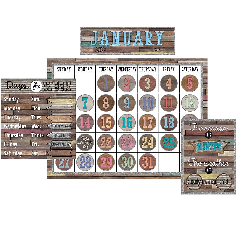 Teacher Created Resources Home Sweet Classroom Calendar Bulletin Board Display (TCR8855) image 1