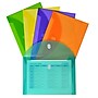 C-Line® XL Reusable Envelopes, Hook and Loop Closure, 8.5 x 11, Assorted Colors, Pack of 10 (CLI58030)~#|#~sp42580109_sc7