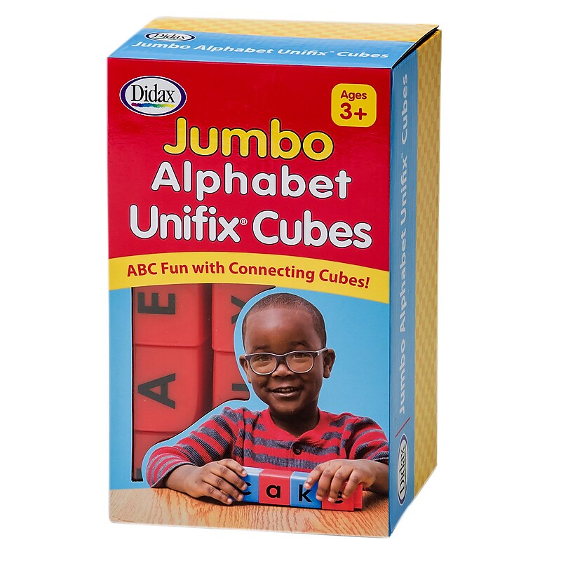 Didax Jumbo Alphabet Unifix® Cubes, Set of 20 (DD-211265) image 1