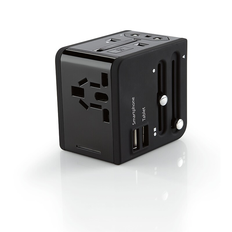Brookstone Global Adapter with Fast 2.4A Charging (885237) image 1