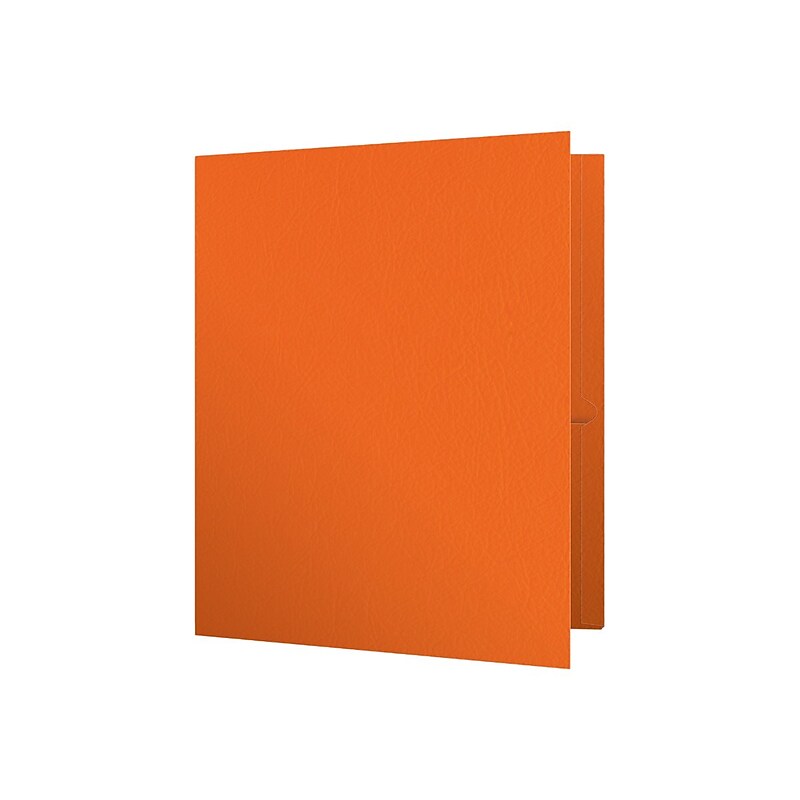 Oxford Twin Portfolio Folders, Orange, 25/Box (OXF 57510) image 1