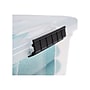 Iris 12 Quart Stack & Pull Latch Lid Storage Tote, Clear (100300)~#|#~sp42716382_sc7