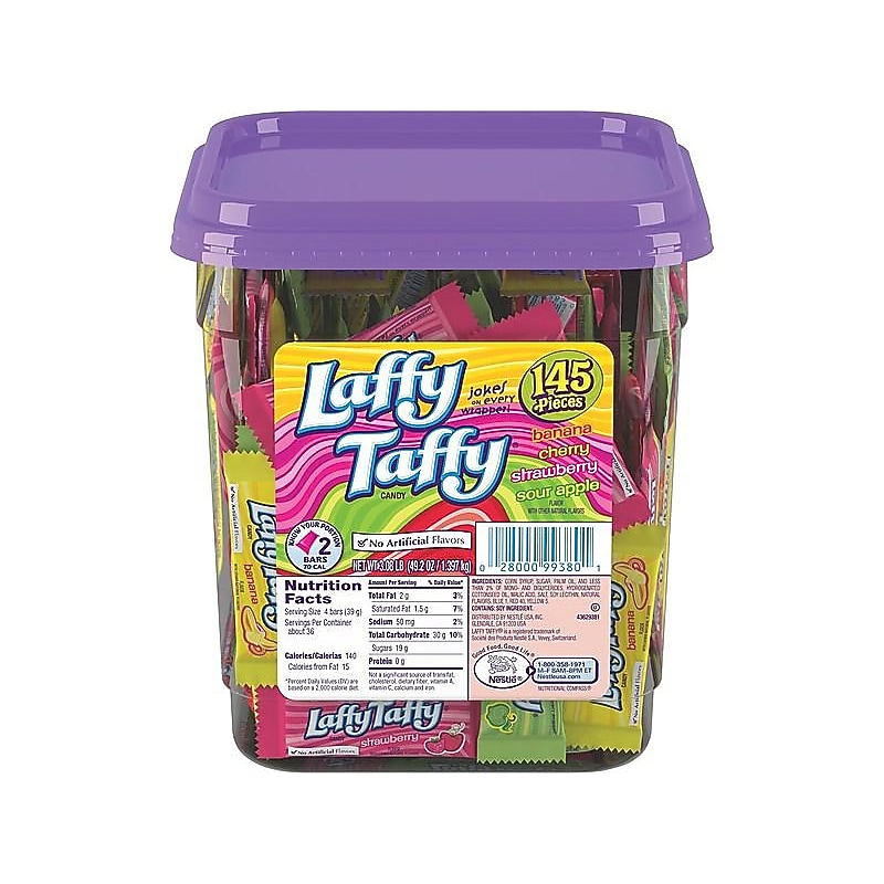 Laffy Taffy Chewy Candy, Assorted Flavors, 49.2 oz. (209-00119) image 1