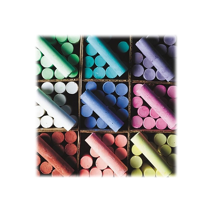 Color Splash Jumbo Sidewalk Chalk, Assorted Colors, 126/Box (SC877