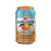 Sanpellegrino Italian Sparkling Drinks, Orange, 11.15 Fl oz. Cans, 12/Carton (12224740)