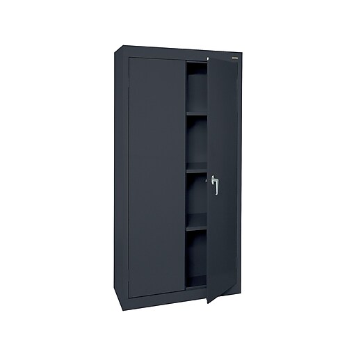 Shop Staples For Sandusky Standard Storage Cabinet Black