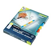 Wilson Jones View-Tab Filing Dividers, Letter Size, Multicolor, 5/Pack(W55567)