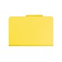 Smead Pressboard Classification Folders with SafeSHIELD Fasteners, 2" Expansion, Legal Size, 2 Dividers, Yellow, 10/Box (19034)~#|#~sp42716649_sc7