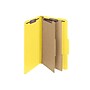 Smead Pressboard Classification Folders with SafeSHIELD Fasteners, 2" Expansion, Legal Size, 2 Dividers, Yellow, 10/Box (19034)~#|#~sp42716654_sc7