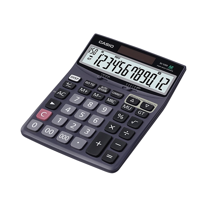 その他 CASIO DS-120TW カシオ計算機 大型卓上加算器方式電卓 DS-120TW - アスクル