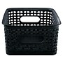 Advantus Weave Plastic Bins, Black, 3/Pack (AVT40326)~#|#~sp42716813_sc7