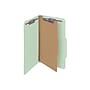 Smead Pressboard Classification Folders with SafeSHIELD Fasteners, Legal Size, 1 Divider, Gray/Green, 10/Box (18776)~#|#~sp42716870_sc7