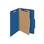 Smead Pressboard Classification Folders with SafeSHIELD Fasteners, Legal Size, 1 Divider, Dark Blue, 10/Box (18732)~#|#~sp42716899_sc7