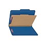 Smead Pressboard Classification Folders with SafeSHIELD Fasteners, Legal Size, 1 Divider, Dark Blue, 10/Box (18732)~#|#~sp42716900_sc7