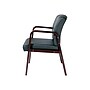Alera Reception Lounge Series Leather Guest Chair, Black/Mahogany (ALERL4319M)~#|#~sp42716906_sc7