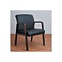 Alera Reception Lounge Series Leather Guest Chair, Black/Mahogany (ALERL4319M)~#|#~sp42716913_sc7