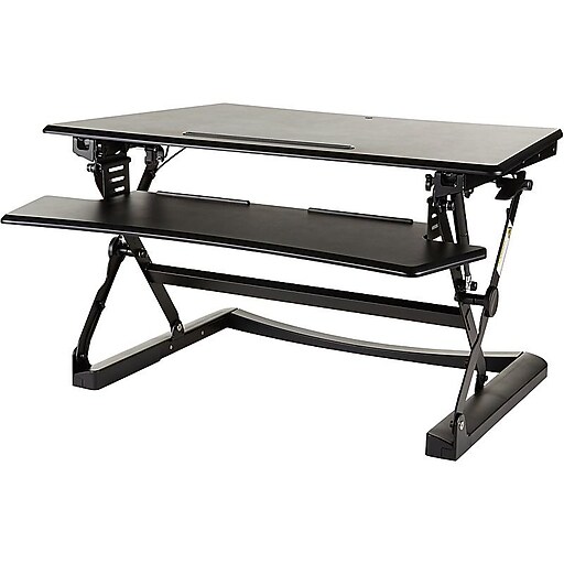Staples Sit to Stand Adjustable Desk Riser, 35" at Staples