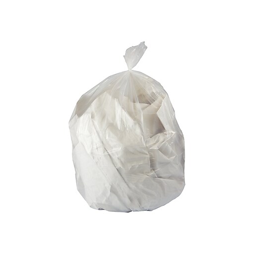 920779-3 Cellucap Trash Bags: 38 gal Capacity, 36 in Wd, 52 in Ht, 3 mil  Thick, Clear, Flat Pack, 100 PK