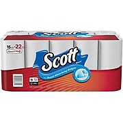 Scott Choose-A-Sheet Kitchen Roll Paper Towels, 1-Ply, 102 Sheets/Roll, 15 Rolls/Pack (36371)