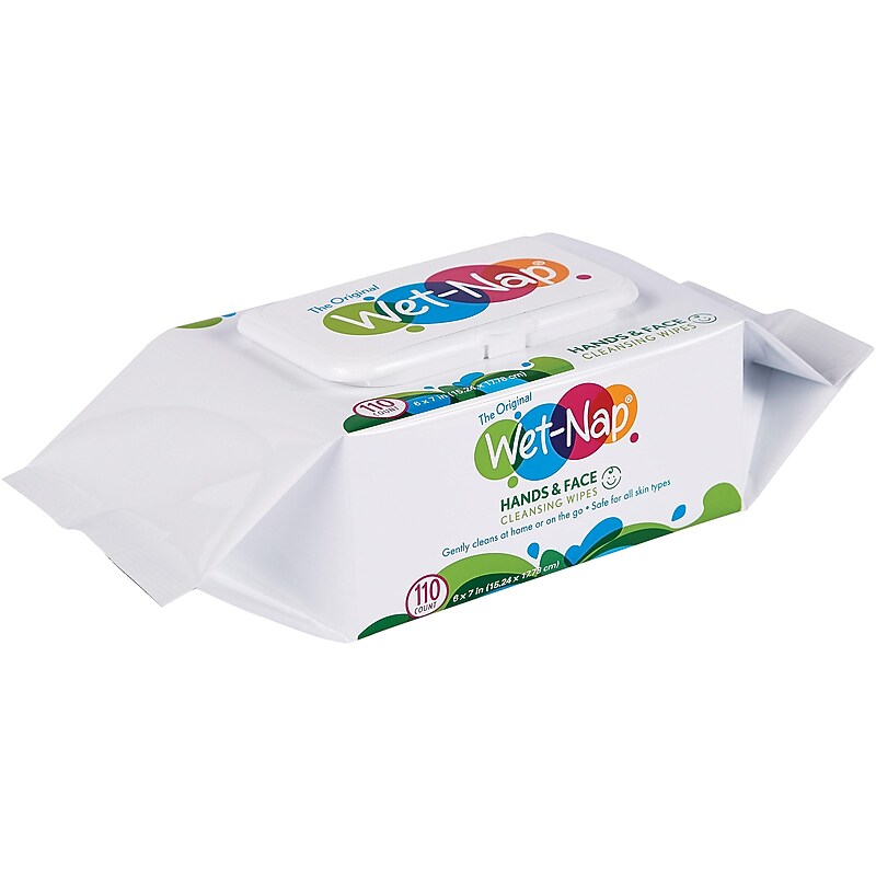 Wet-Nap Hand and Face Cleansing Wipes, 110/Pack (M970SH/M962SH) image 1