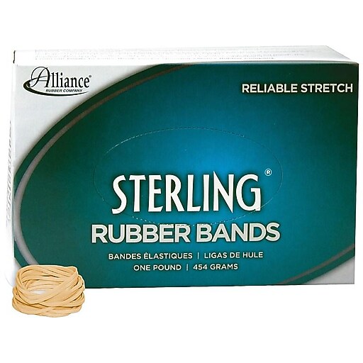 Alliance Sterling MultiPurpose Rubber Bands, 12, 1 lb. Box, 3400/Box