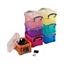 Really Useful Box 0.14 Liter Snap Lid Storage Bin, Assorted Colors (0.14L ASS)~#|#~sp42717185_sc7