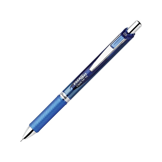 Pentel EnerGel RTX Retractable Gel Pens, Needle Tip Fine Point, Blue Ink, 3/Pack (BLN75BP3C)~#|#~sp42717206_sc7