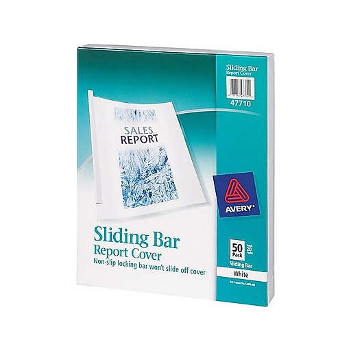 Shop Staples for Avery® 47710 Sliding Bar Report Cover, Clear