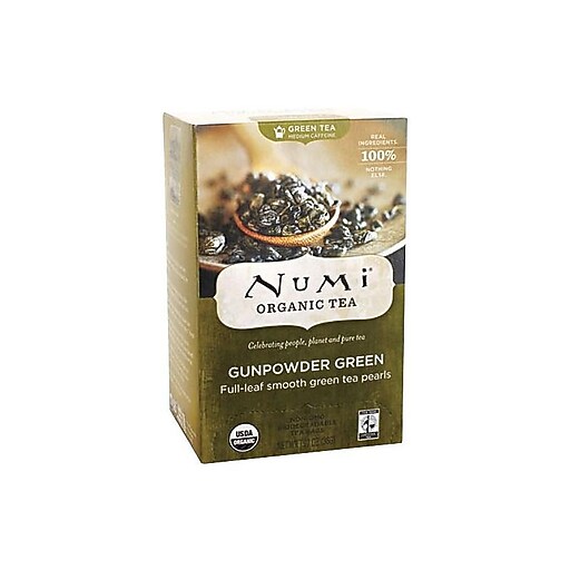 Numi® Gunpowder Green Organic Green Tea, Medium Caffeine, 18 Tea Bags