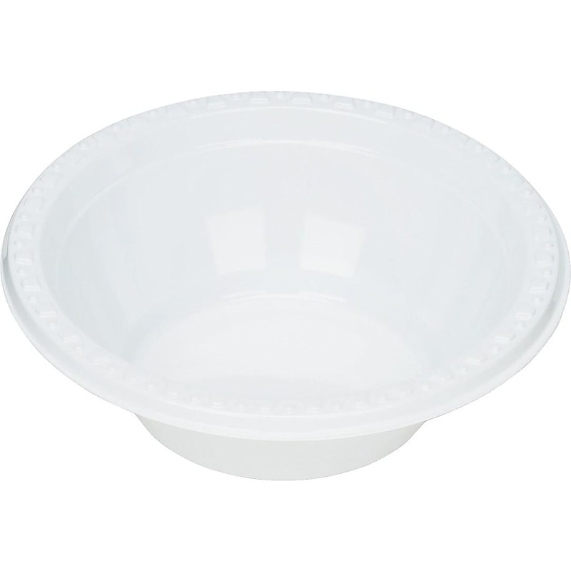 Table Mate Plastic Standard Bowls, 5 oz., White, 125/Pack (TBL-5244) image 1