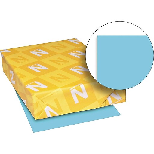 Exact Brights Colored Paper, 20 lbs., 8.5" x 11", Bright Blue, 200/Ream
