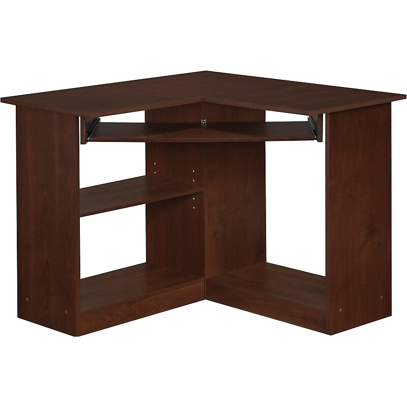 Easy 2 Go 36" W L-Shaped Computer Desk, Resort Cherry (951572-CC) image 1