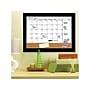 Quartet Magnetic Cork & Dry Erase Calendar Whiteboard, Espresso Frame, 2' x 1.5' (79275)~#|#~sp42717540_sc7