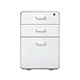 Poppin Stow 3-Drawer Mobile Vertical File Cabinet, Letter/Legal Size, Lockable, 24"H x 15.75"W x 20"D, White (100425)~#|#~sp42717550_sc7