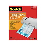 Scotch™ Thermal Laminating Pouches, Letter Size, 200 Pouches (TP3854-200)