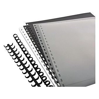 GBC ZipBind Presentation Covers, Letter Size, Black/Clear, 10/Pack (26003)