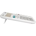Sharp Elsi Mate EL-334WB 12-Digit Desktop Calculator, White