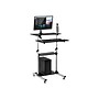 Mount-It! 28"W Adjustable Steel Standing Desk, Gray/Black (MI-7940)~#|#~sp42717668_sc7