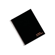 TOPS JEN Action Planner, 6-3/4" x 8-1/2", 84 Sheets, Cornell Ruled, Glossy Black (TOP 63827)