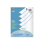 Pacon Array Cardstock Paper, 65 lbs, 8.5" x 11", White, 100/Pack (101188)