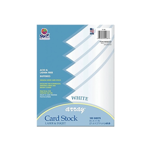 Pacon Array Card Stock 65lb Letter 250 Sheets for sale online 