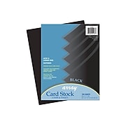 Pacon Array Cardstock Paper, 65 lbs, 8.5" x 11", Black, 100/Pack (101187)