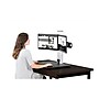 Victor Technology 28" W High Rise™ Electric Dual Monitor Standing Desk, Laminate Wood (DC450)  ~#|#~sp42717892_sc7