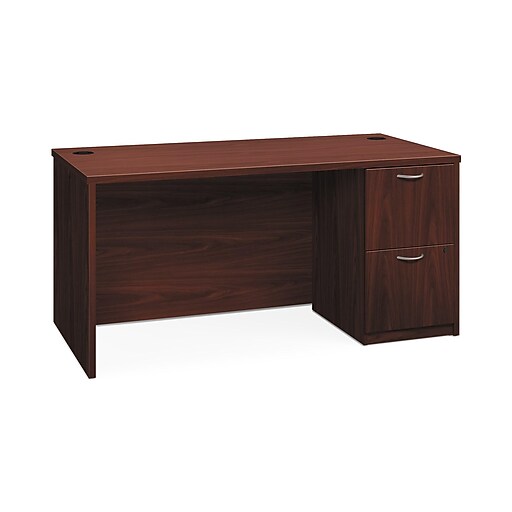 HON Foundation Workstations 60" Desk, Mahogany (HONLMP3060N) at Staples