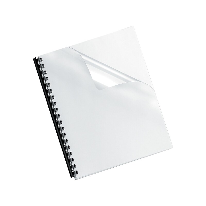 Fellowes Crystals Presentation Covers, Letter Size, Clear, 25/Pack (52043) image 1