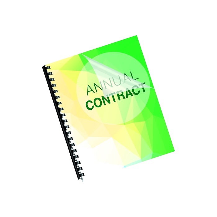 Fellowes Crystals Presentation Covers, Letter Size, Clear, 25/Pack