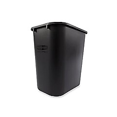 Rubbermaid Plastic Trash Can, 7 Gallon, Black (RCP295600BK) | Staples