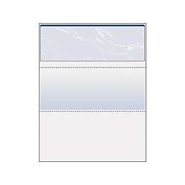 DocuGard Standard 8.5"W x 11"H Security Check on Top Paper, Blue, 500/Ream (04501)