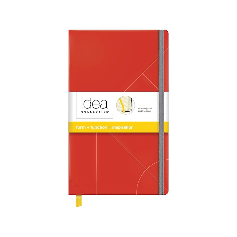 TOPS Oxford Idea Collective Journal, 5" x 8.25", Wide Ruled, Red, 240 Pages (56873) image 1